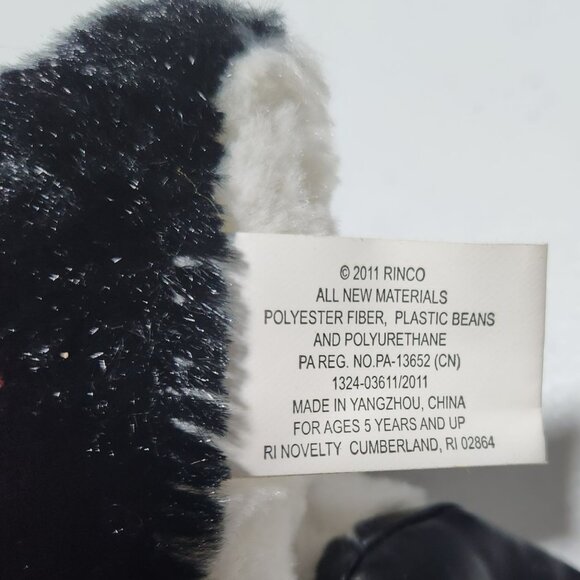 Rinco African Penguin 10 inch Black White Bird Beanbag Plush Stuffed Animal Toy - Picture 4 of 5